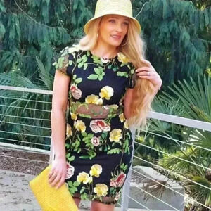 In Bloom Floral Embroidered Dress